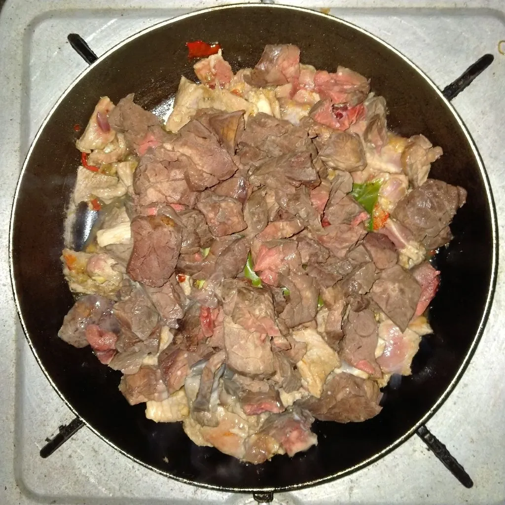 Step 5 Krengsengan Daging Sapi Paru Pedas