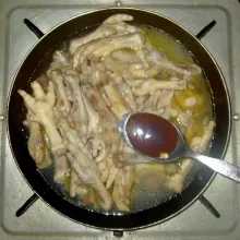 Kemudian masukkan saus tiram.