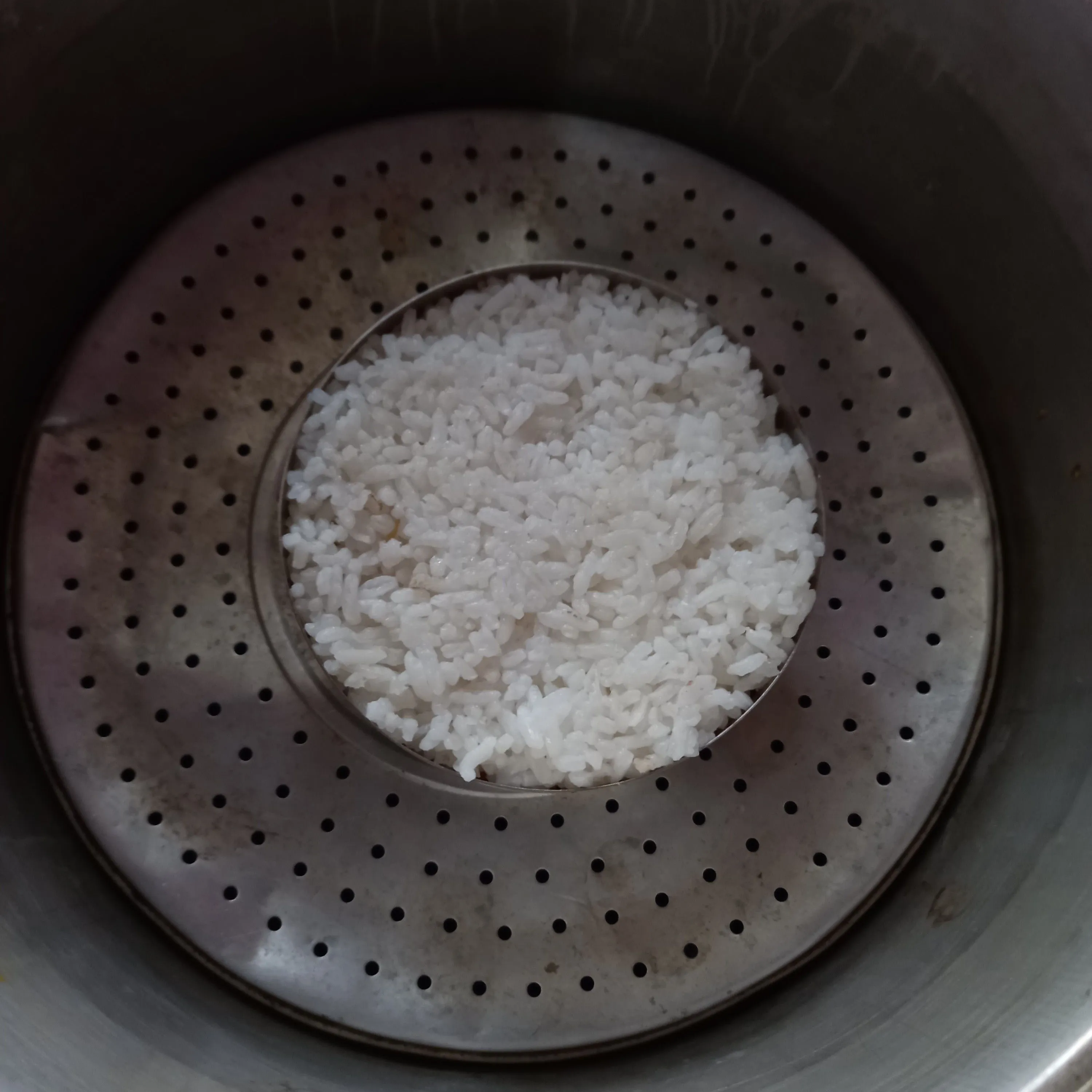 Step 6 Nasi Tim Ayam Jamur