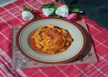 Tahu Telur Ceplok Bumbu Rujak