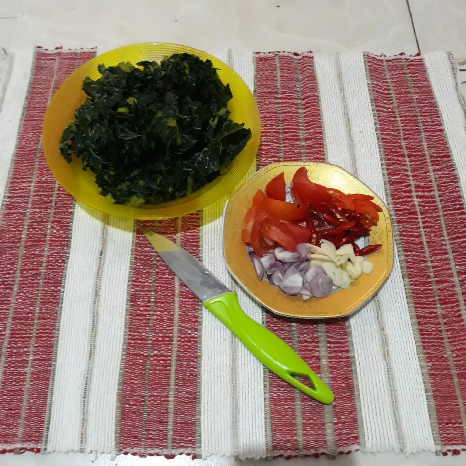 Step 2 Tumis Daun Pepaya