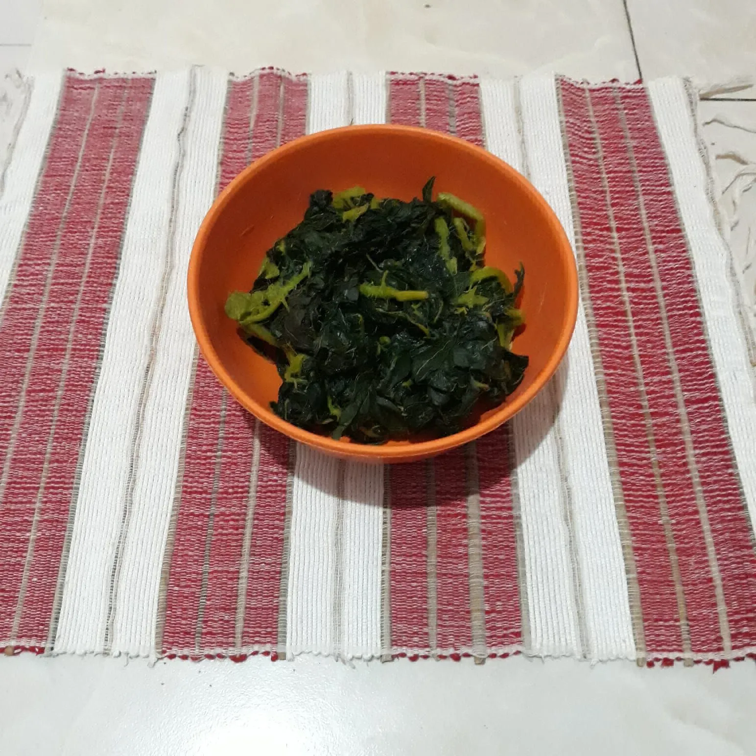 Step 1 Tumis Daun Pepaya