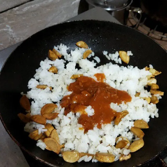 Step 3 Nasi Goreng Panggang Keju