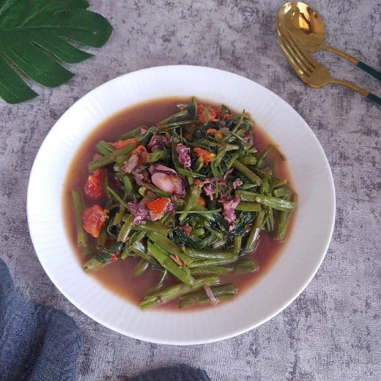 Kangkung Cumi Bumbu Belacan #MENUTANGGALTUA