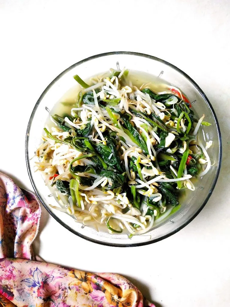 Tumis Kangkung dan Cambah #MENUTANGGALTUA