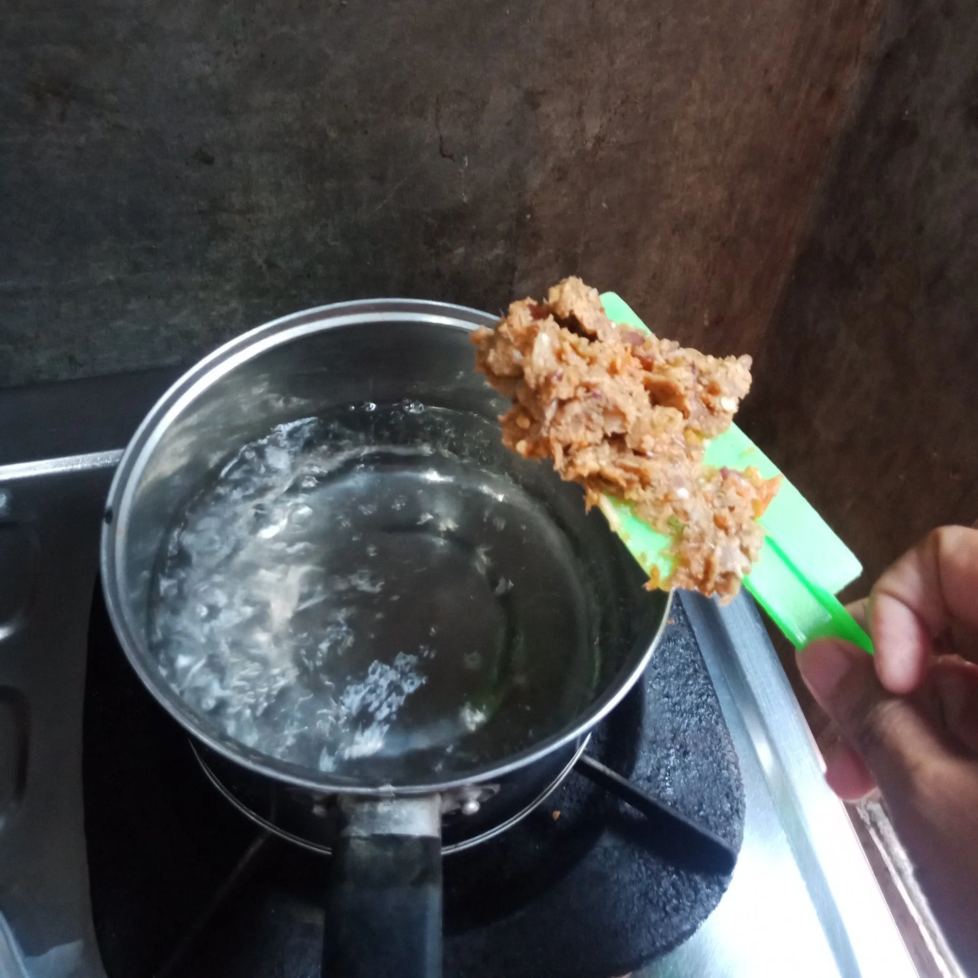Step 2 Bobor bayam telur puyuh