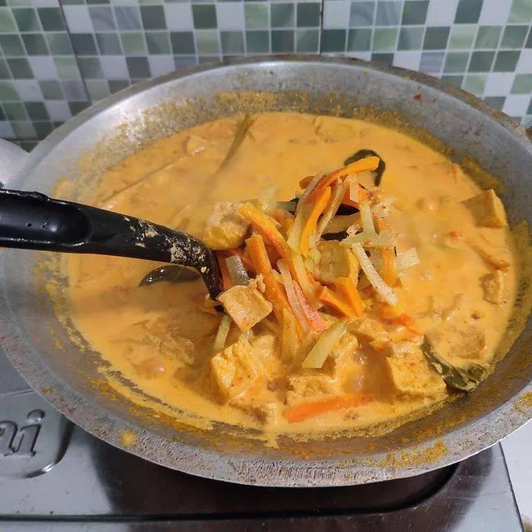 Step 8 Lodeh Labu Siam Tahu dan Wortel
