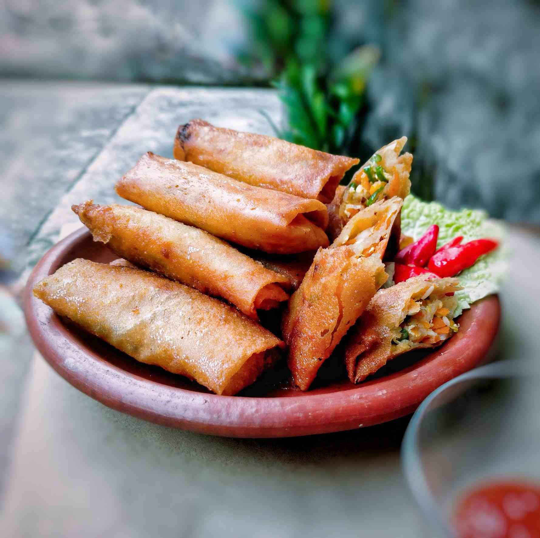 Lumpia Panggang Isi Tahu dan Jagung Manis