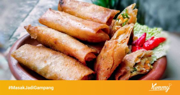 Lumpia Panggang Isi Tahu dan Jagung Manis
