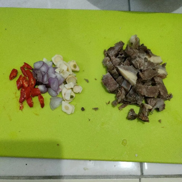 Step 3 Tumis Daging Kulit Semangka