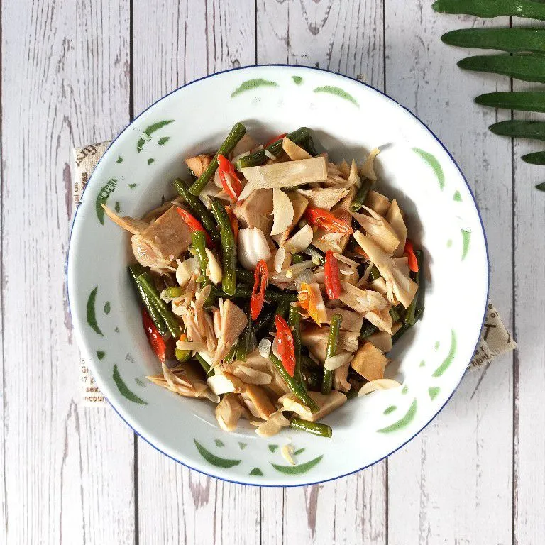 Oseng Tewel dan Kacang Panjang #MENUTANGGALTUA