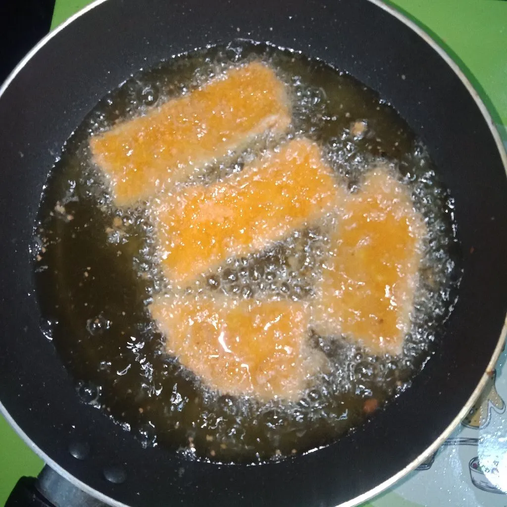 Step 5 telur crispy saus sambal 