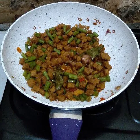 Step 6 Tumis Tempe Buncis
