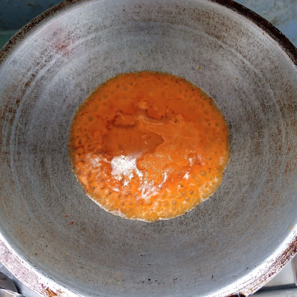 Step 3 Daun Singkong Ceker Kuah Santan