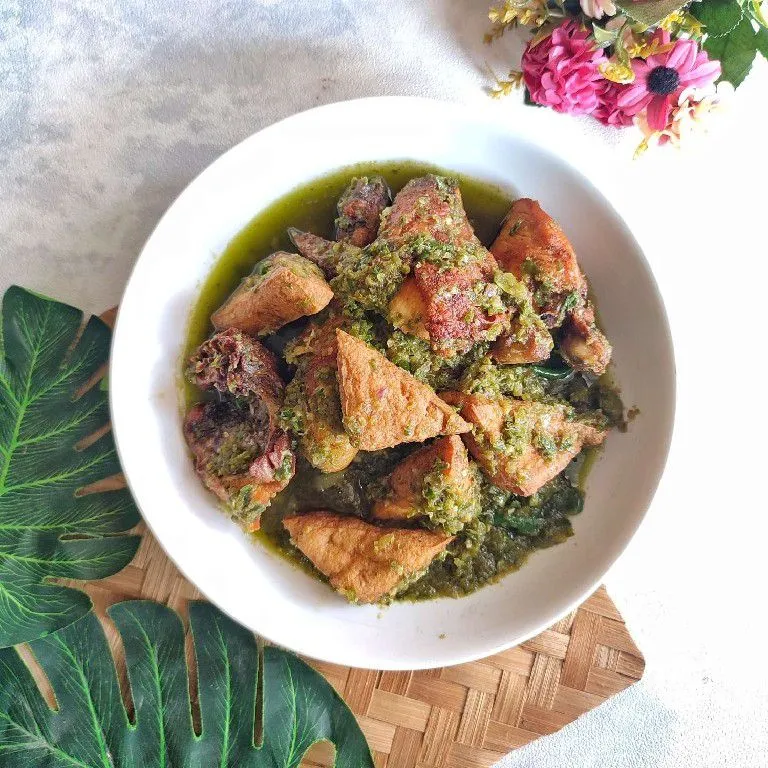 Step 8 Ayam Goreng dan Tahu Balado Ijo