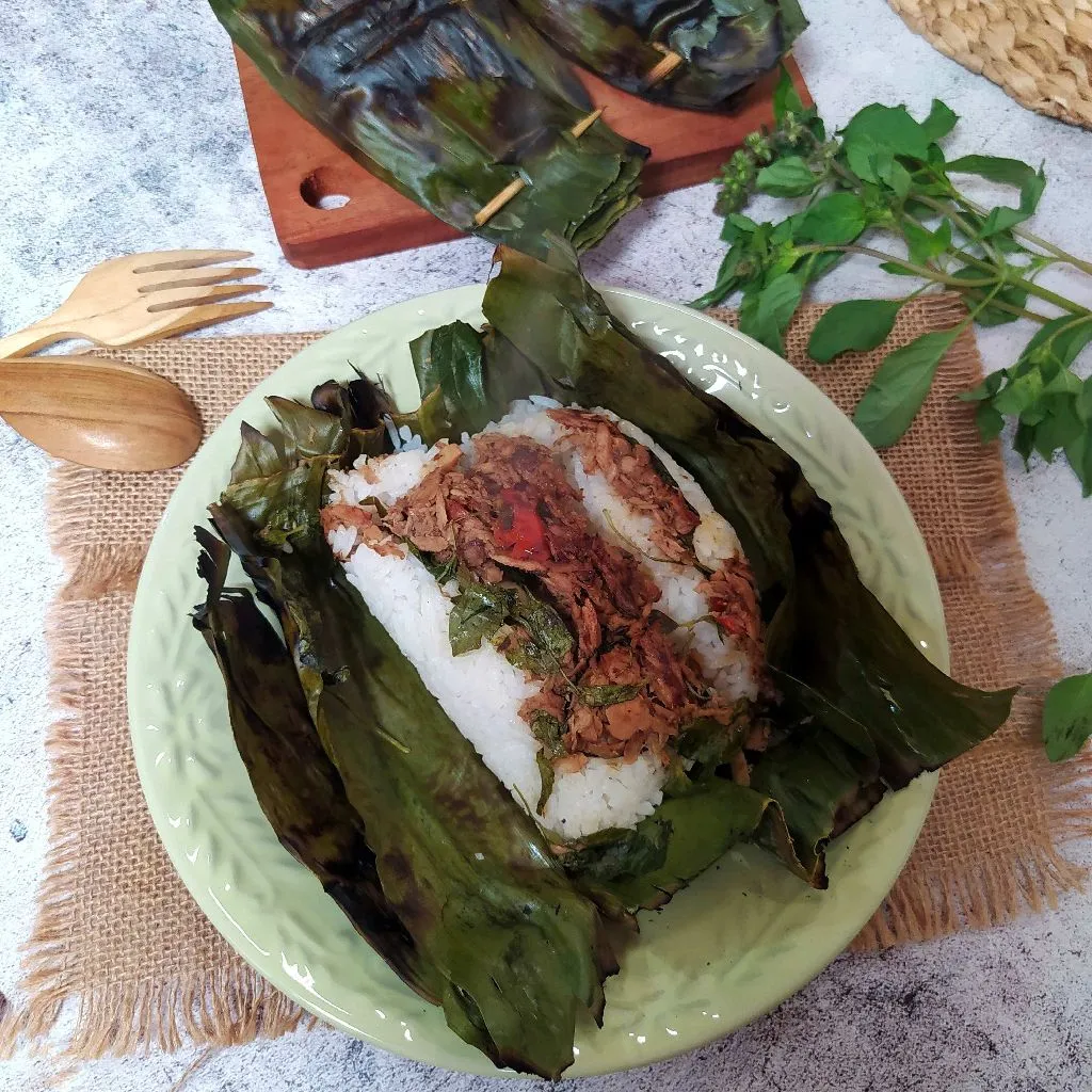 Nasi Bakar Tongkol Suwir Leftover #MENUTANGGALTUA