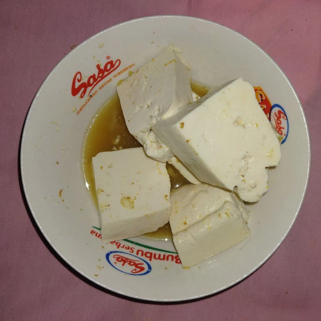 Step 1 Penyet Tahu Sambal Mentah Limau