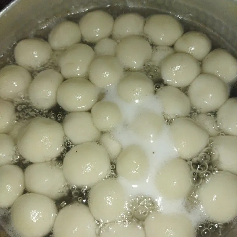 Step 5 Bubur sumsum candil ketan putih