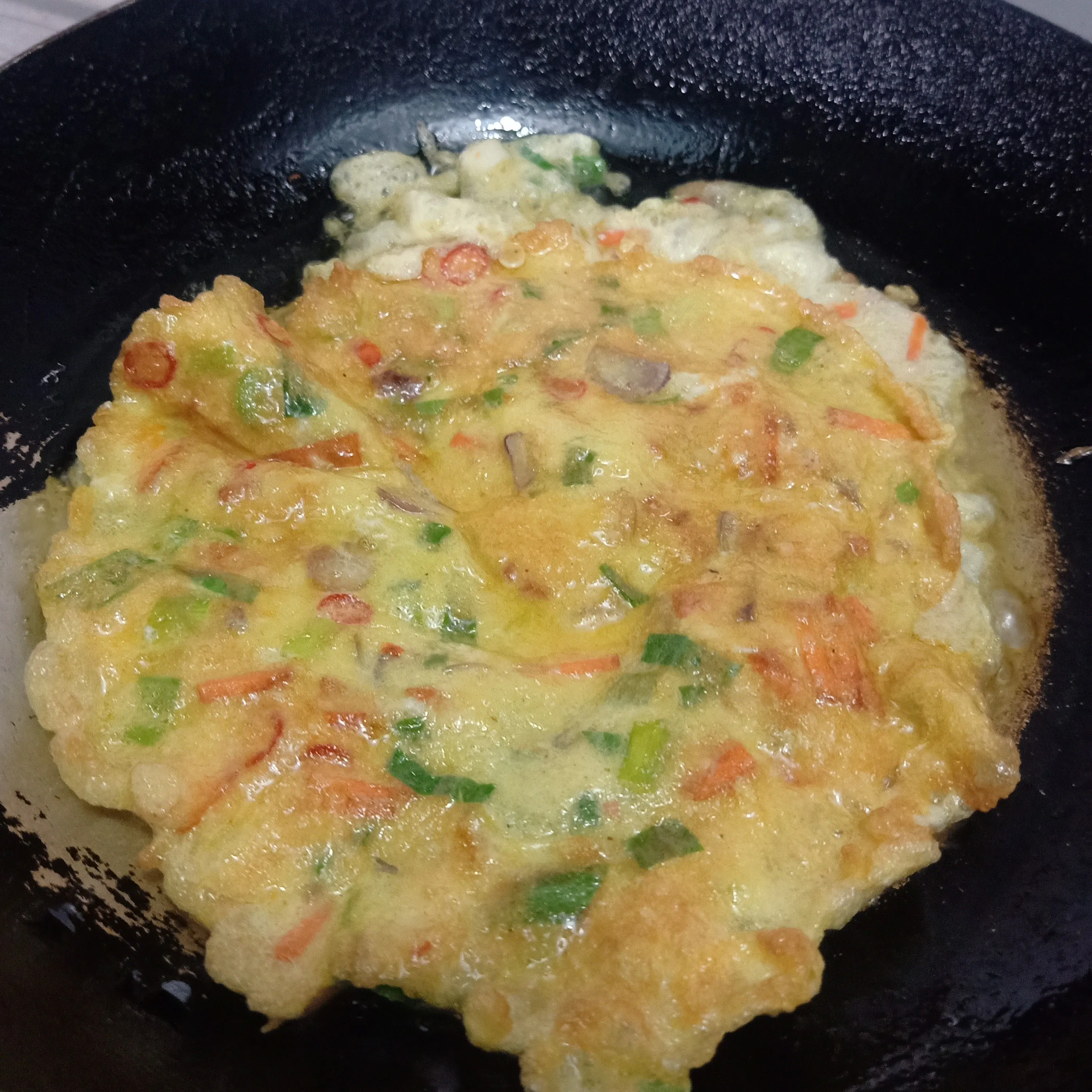 Step 4 Telor dadar