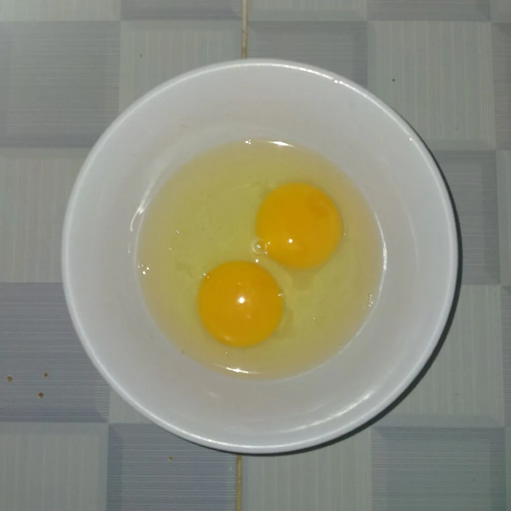 Step 1 Telur Dadar Bakso