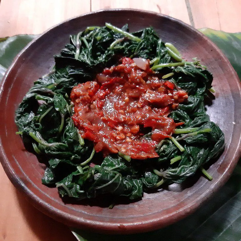 Step 6 Daun Ubi Sambal Asem
