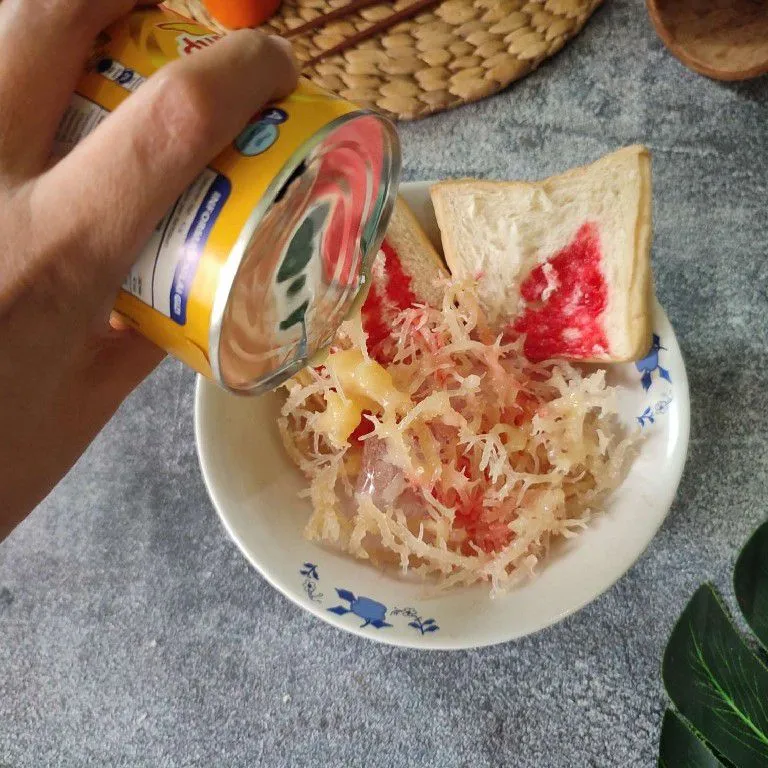 Step 6 Es Roti Rumput Laut