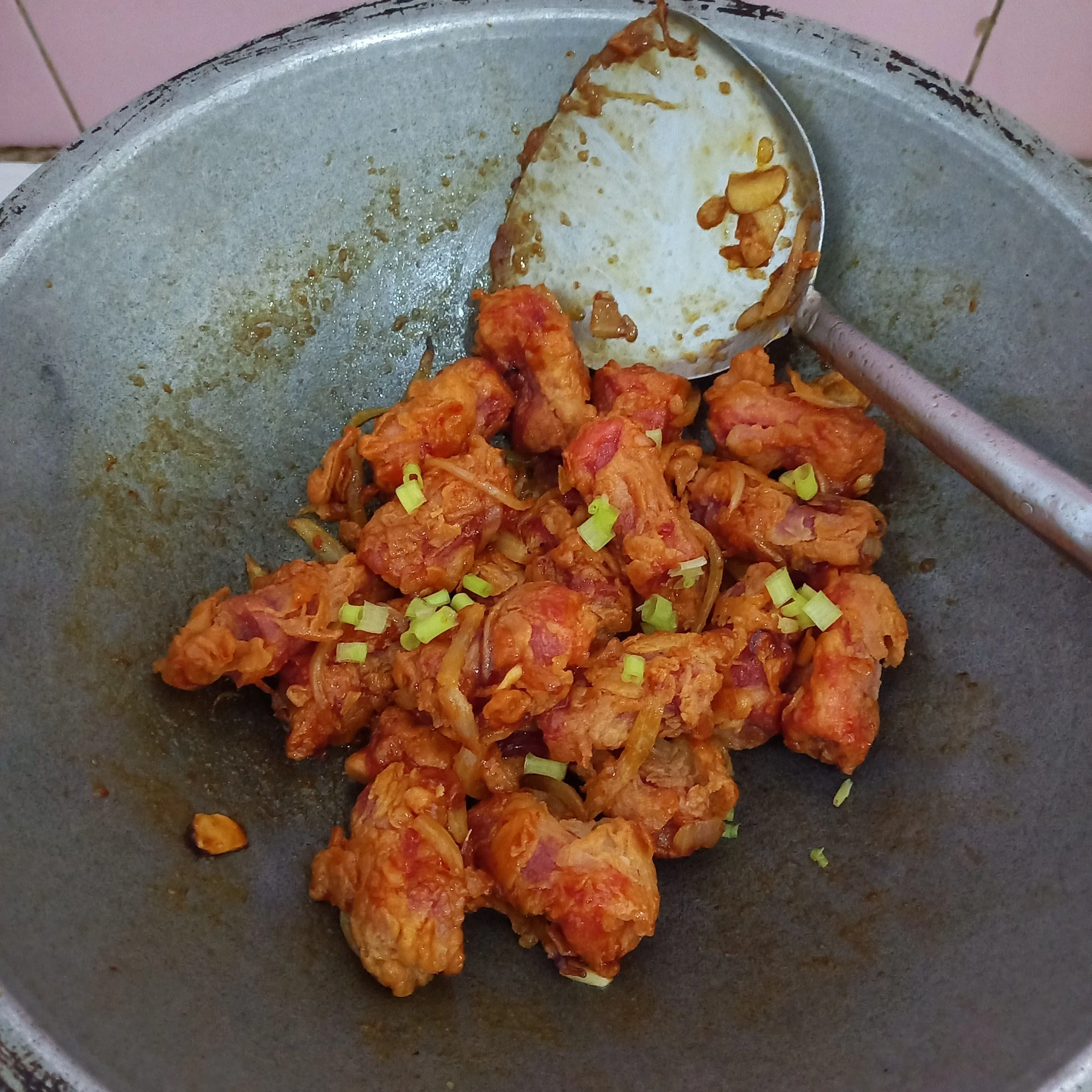 Step 8 Sosis Tepung Asam Manis