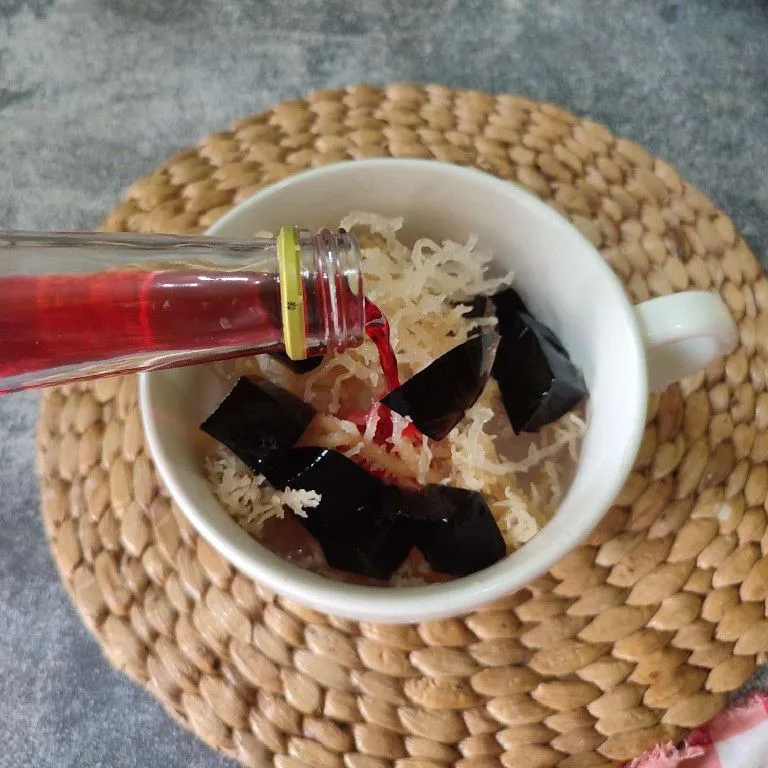 Step 5 Es Rumput Laut Cincau
