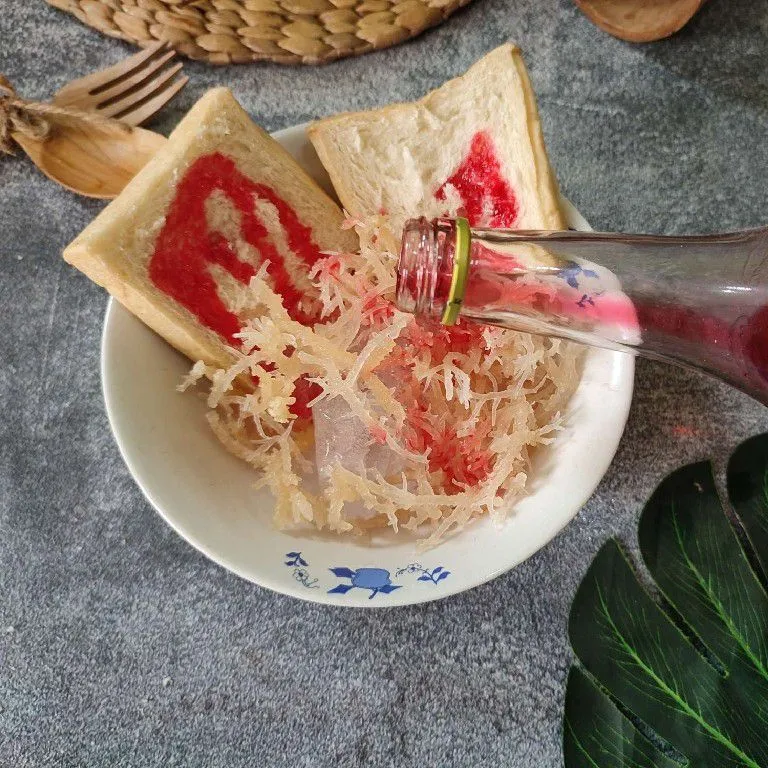 Step 4 Es Roti Rumput Laut