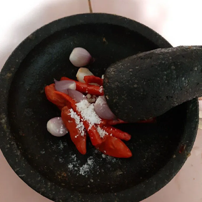 Step 3 Daun Ubi Sambal Asem
