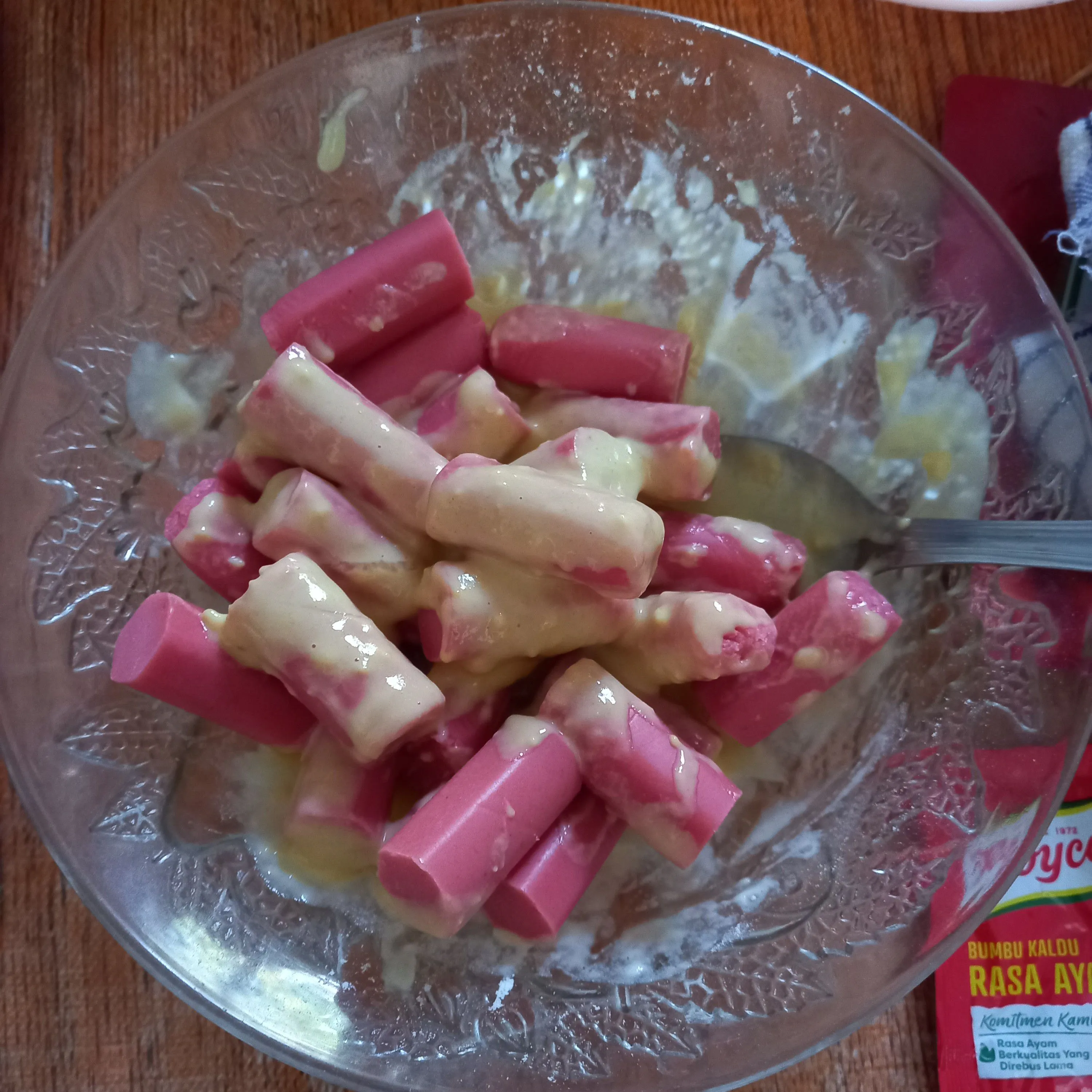 Step 5 Sosis Tepung Asam Manis