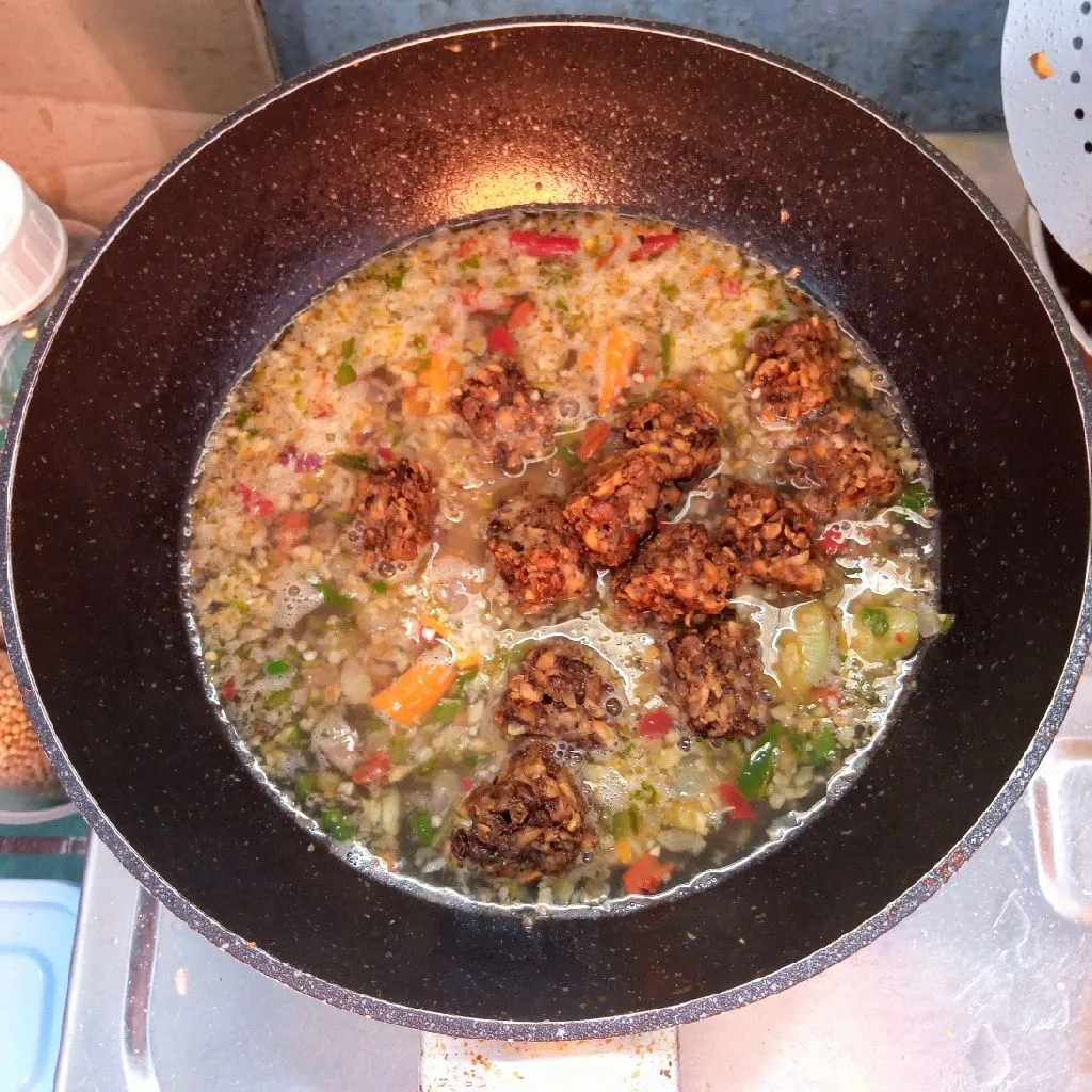 Step 4 Tempe Kacang Masak Koro