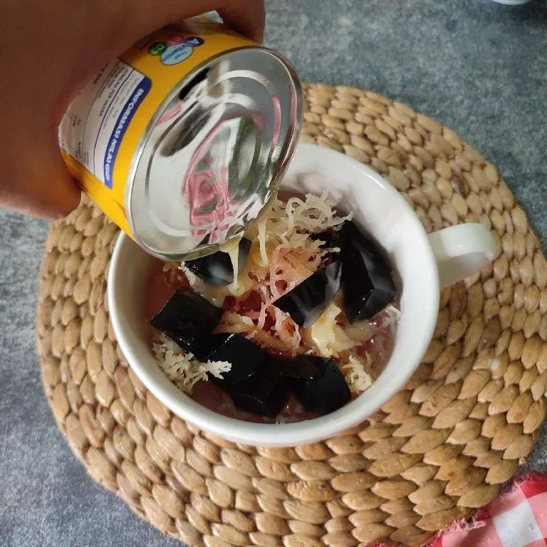 Step 7 Es Rumput Laut Cincau