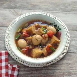 Semur Telur Puyuh Tahu Goreng #MENUTANGGALTUA