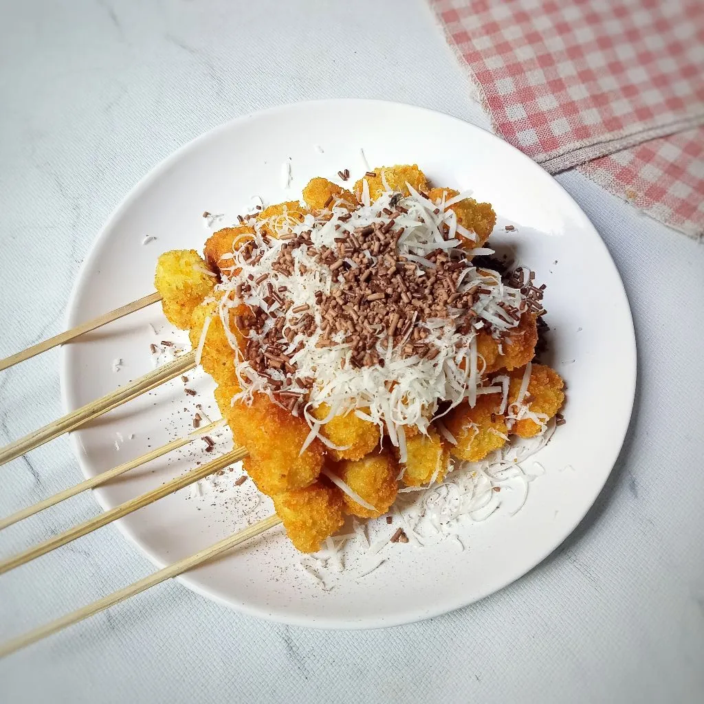 Sate Pisang Crispy Keju Meses #MENUTANGGALTUA