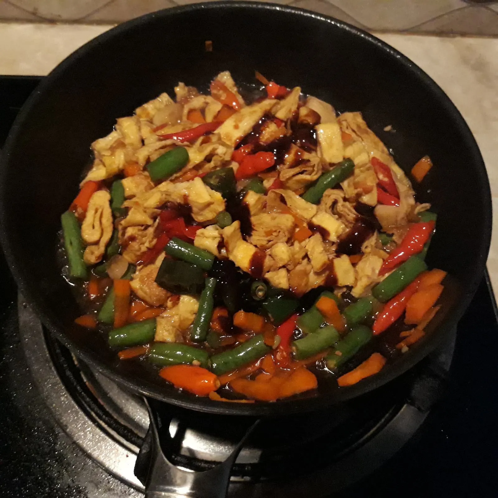 Step 7 Tumis Dadar Telur Sayur