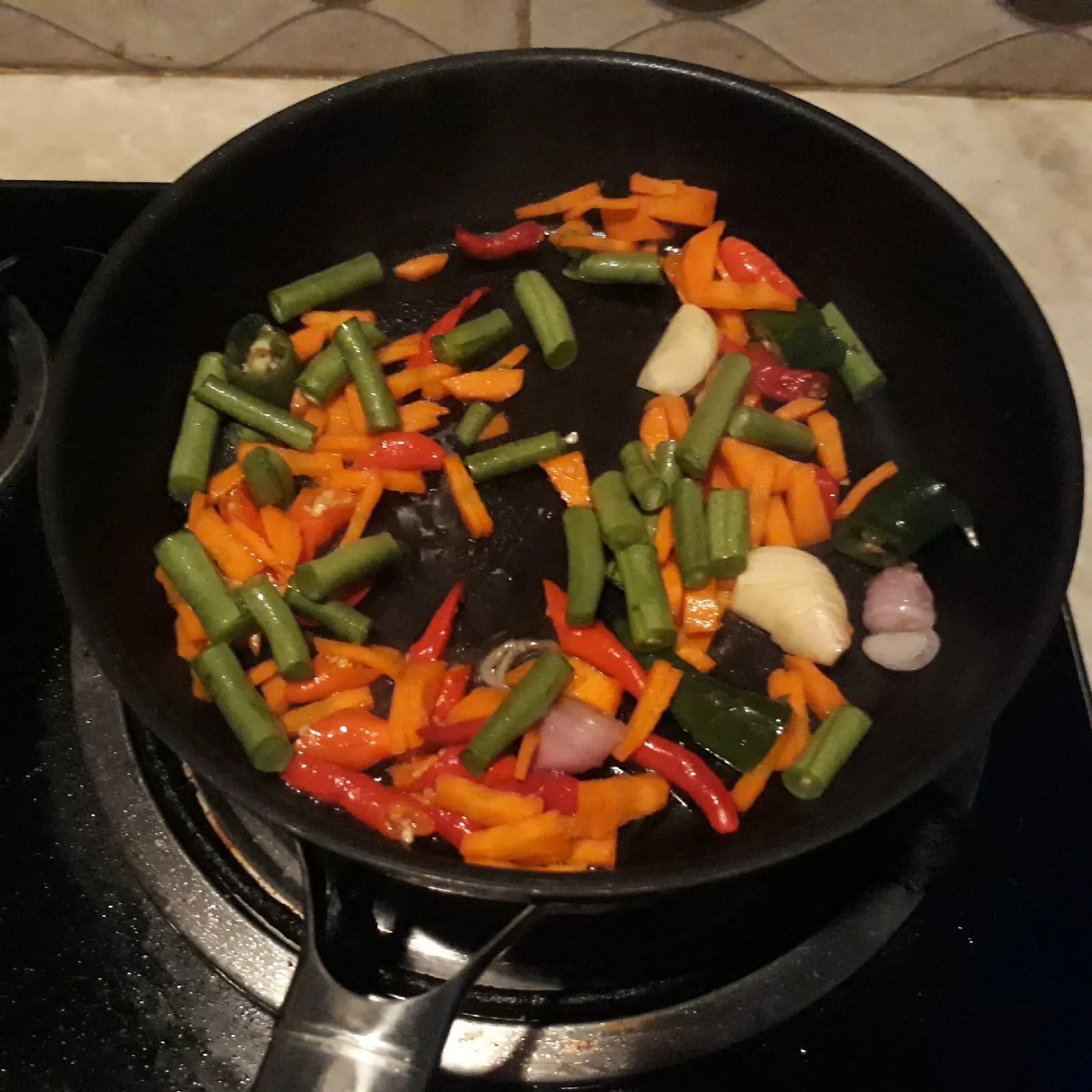Step 5 Tumis Dadar Telur Sayur