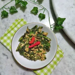 Oseng genjer mix tempe pedas #MENUTANGGALTUA