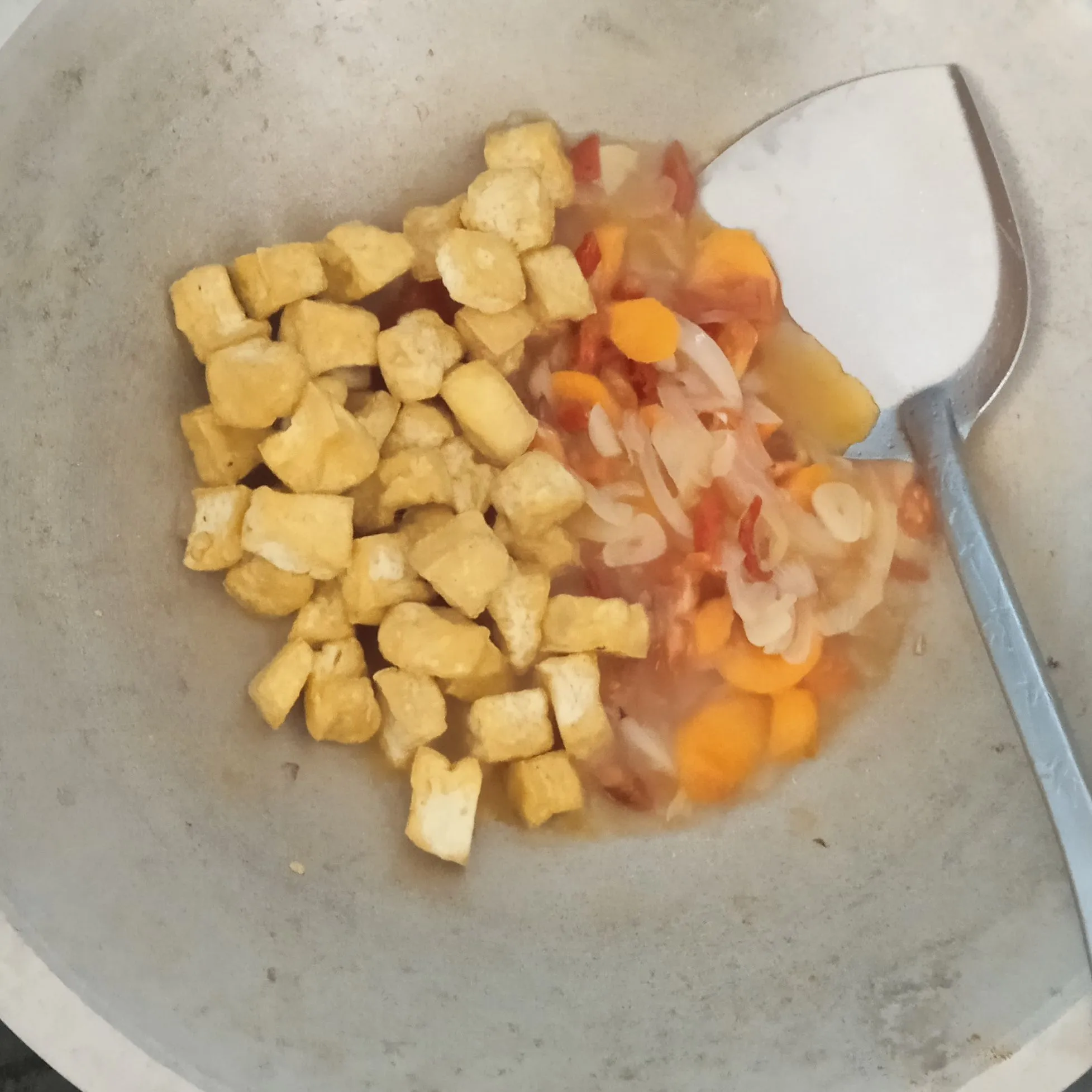 Step 7 Tumis Tahu Putih