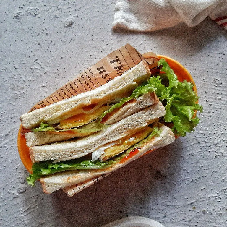 Sandwich Telur Keju #MENUTANGGALTUA