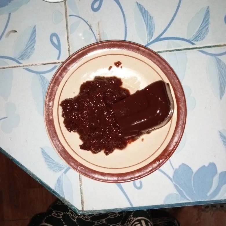 Step 1 Es Cokelat Jelly