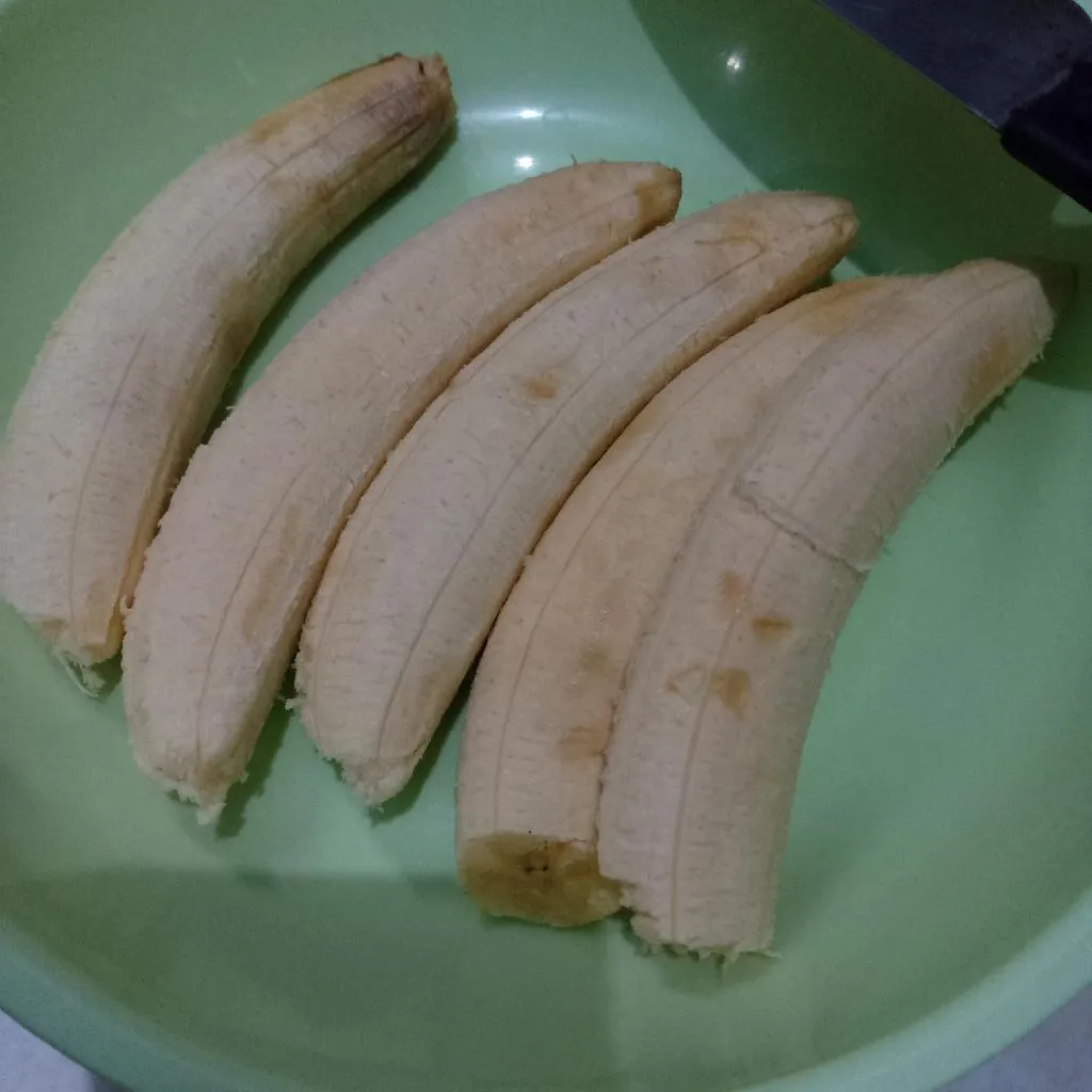 Step 1 Pisang Goreng Oat Meses Keju