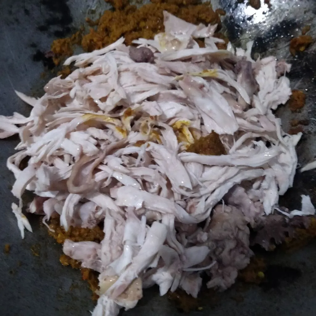 Step 4 Ayam Suwir Bumbu Rendang