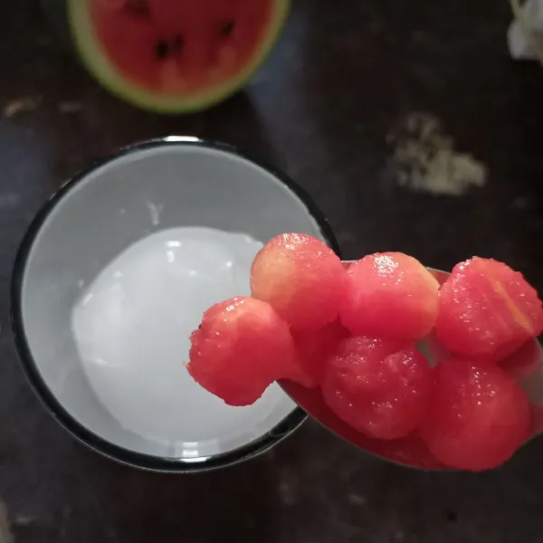 Masukan semangka.