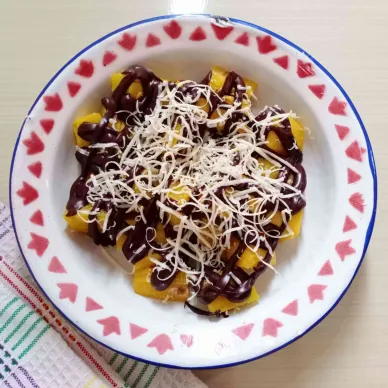 Pisang Tanduk Coklat Keju