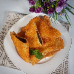 Roti Tawar Goreng Isi Coklat