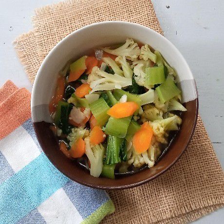 bahan-bahan oseng tumis manisah disusun rapi