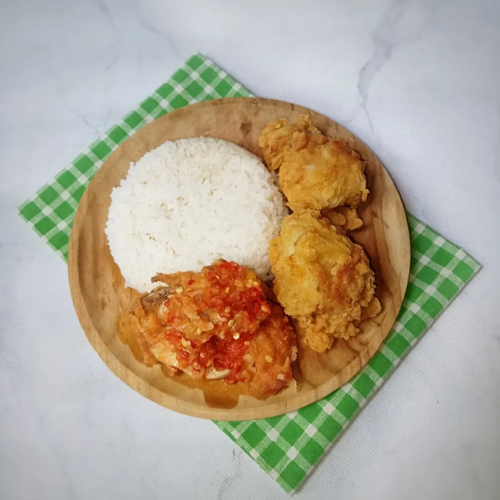 Ayam Geprek Sambal Mentah