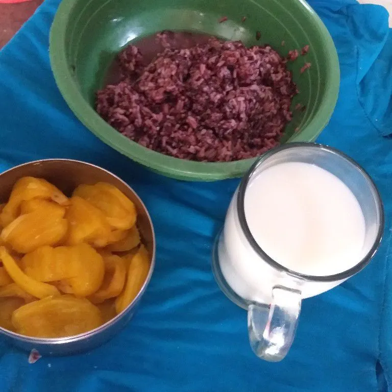 Step 1 Es Susu Tape Ketan Hitam
