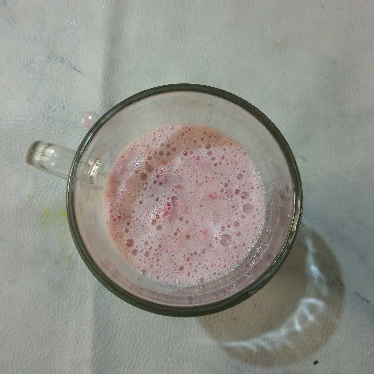 Step 5 Stroberi Susu Madu Selasih